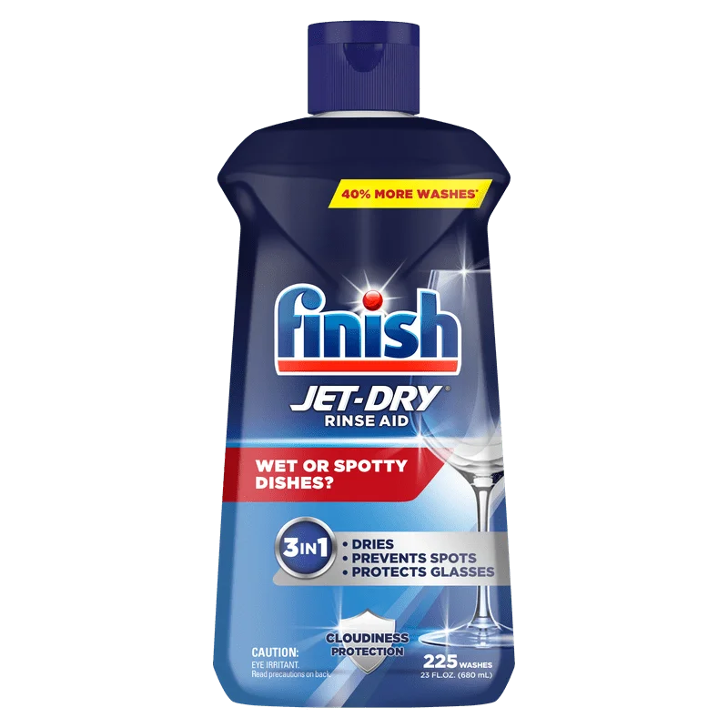 

Rinse Aid, 23oz, Dishwasher Rinse Agent and Drying Agent