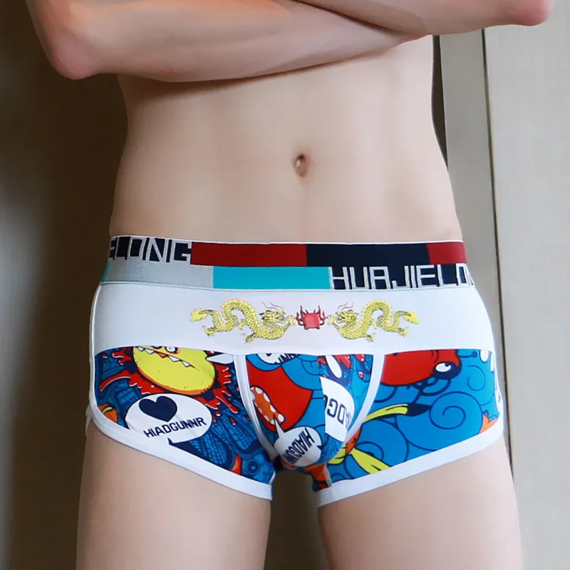 

Men's underwear men's boxer pants cotton u convex bag cartoon printing foreign trade men's underwear