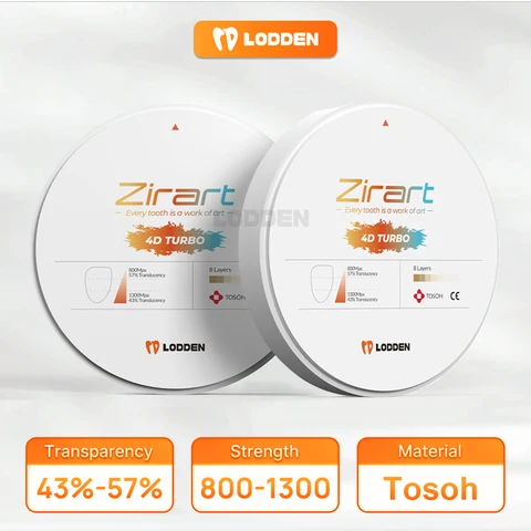 LODDEN 4D TURBO Циркониевый блок 16 цветов