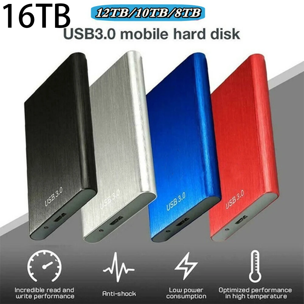 

Оригинальный внешний жесткий диск USB3.1 16 ТБ 8 ТБ 4T твердотельный накопитель для настольного ноутбука