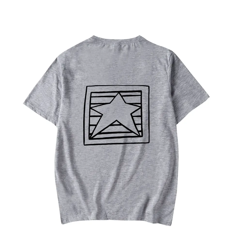 

2022 Summer New Shirt Printing T-shirt Men's Novelty Fashion Cartoon Cartoon Harajuku Simple Round Loose Casual Wear