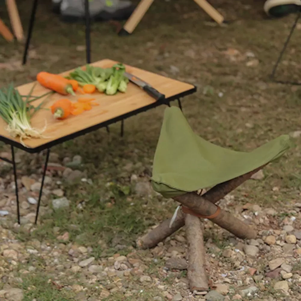 

Nylon Canvas Stool Seat Fishing Camping BBQ Chairs Folding Extended Hiking Seat Ultralight Outdoor Seat