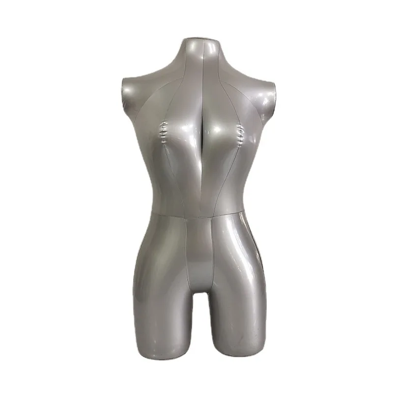 Female Body Inflatable Mannequin Dummy Torso Tailor Clothes Model Portable Tops Necklaces Retail Display Props Free Shipping