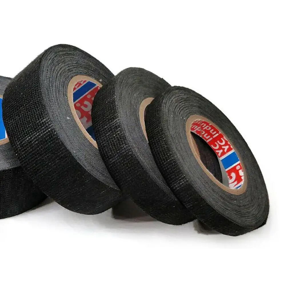 

Base Flannel Tape 15 Meter Heat-resistant Flame Retardant Tape Adhesive Cloth Tape For Car Cable Harness Wiring Loom Protec C9e6