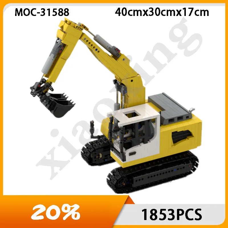 

New Moc-31588 Excavator Parts Pack Electric Remote Control Assembly building blocks adult toys children Christmas gifts