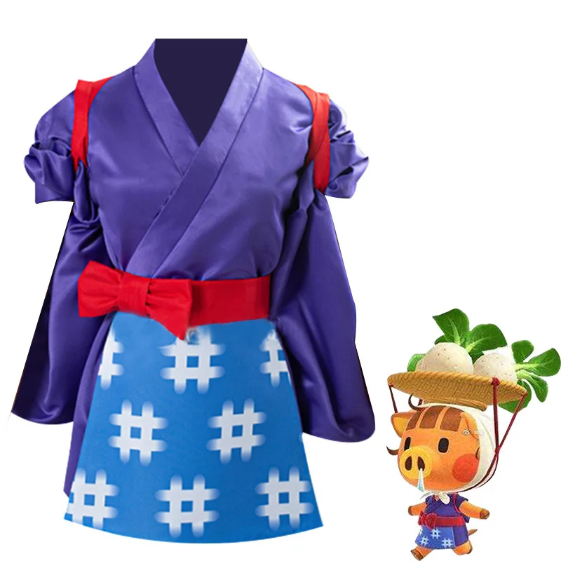 

Game Animal Crossing Cosplay Daisy Mae Cosplay Costume Women Kimono Outfit Halloween Carnival Party Cosplay Costumes Full Set