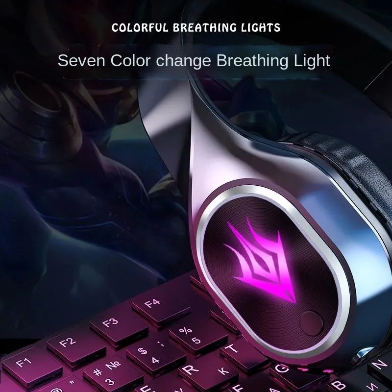 Новинка 2023 Bluetooth-гарнитура стерео игровые беспроводные наушники со светодиодным