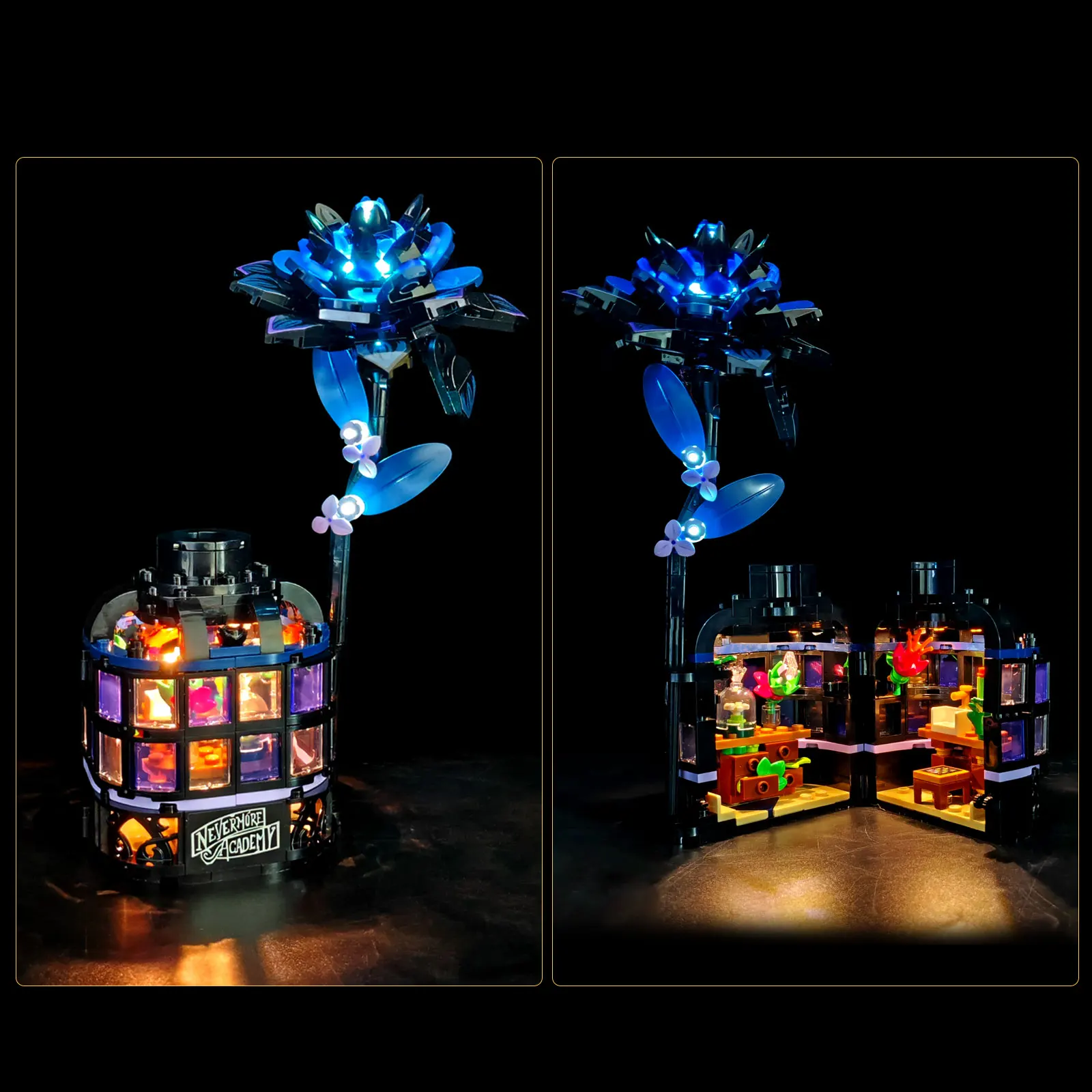 Комплект светодиодных ламп BRIXSPARK для Lego 76784, USB-набор для самостоятельной сборки подсветки для конструктора Lego Black Dahlia Flower MOC, кирпичи в комплект не входят. (art.: 3920dbe0ff508) - 3920dbe0ff508