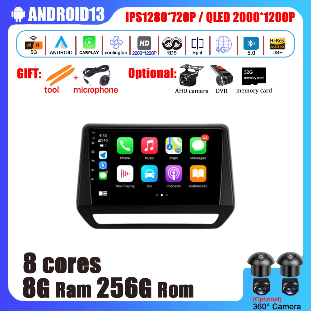 

Car Radio Multimedia Video Player Navigation Stereo GPS No 2Din 2 Din DVD Android 13 For Renault Triber 2019 - 2020