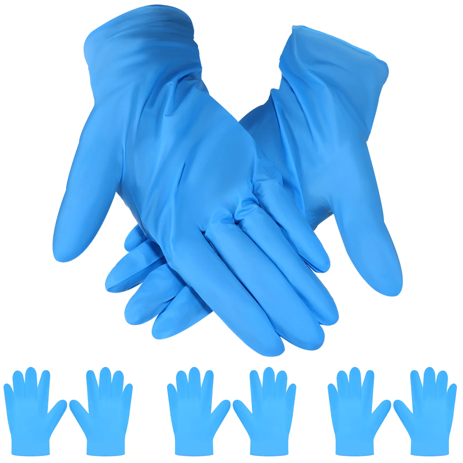 

200 Pcs Gloves Barber Hair Dye First Aid Disposable Rubber Household Cleaning Dish