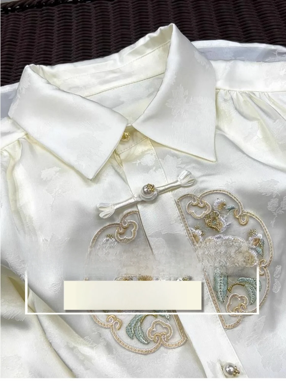 Шелковые блузки с длинными рукавами весенне-осенние новые китайские топы в