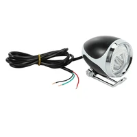 ebike light 24v36v48v led front light with horn electric bike headlight for scooter moped mtb tricycle