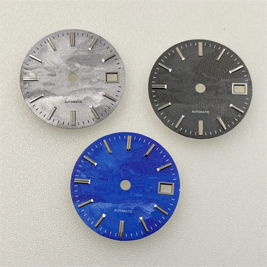 

NH35 Dial 28.5mm Mechanical Diving Watch Gray Black Blue Cloud Sea GS Dial for NH35/NH36 Movement Watch Accessories
