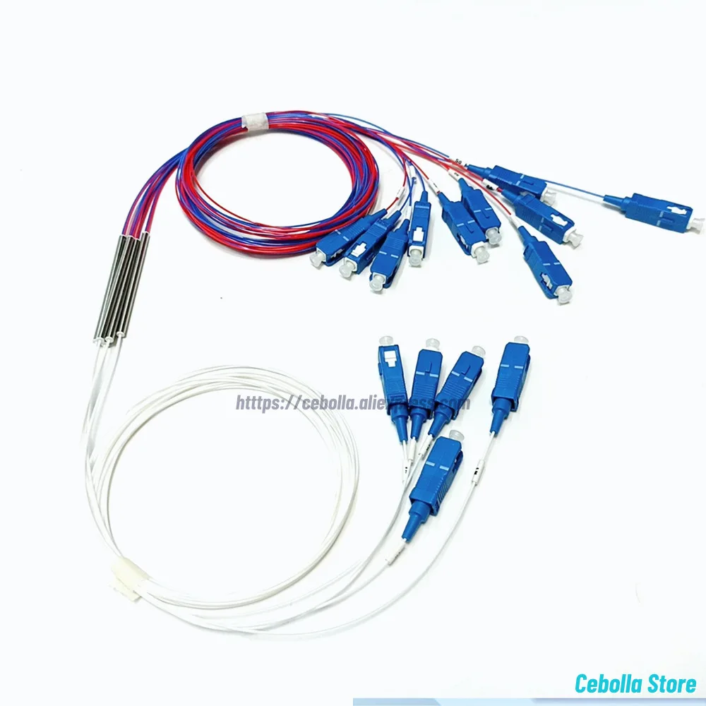 Фото SC UPC 1X2 оптоволоконный FBT 10/90 SM 0,9 мм с разъемом небалансированный соединитель дополнительное соотношение разветвителя 10 шт./лот №2
