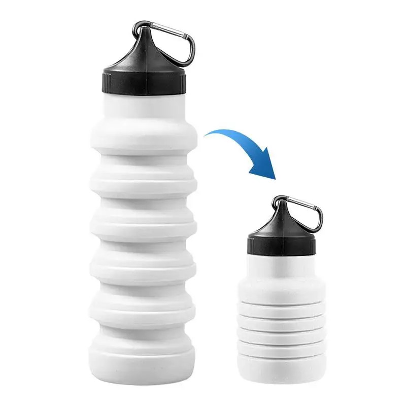 

Collapse Water Bottles For Hiking Silicone Water Bottles For Sports Camping Essentials Leak Proof Water Bottle Travel