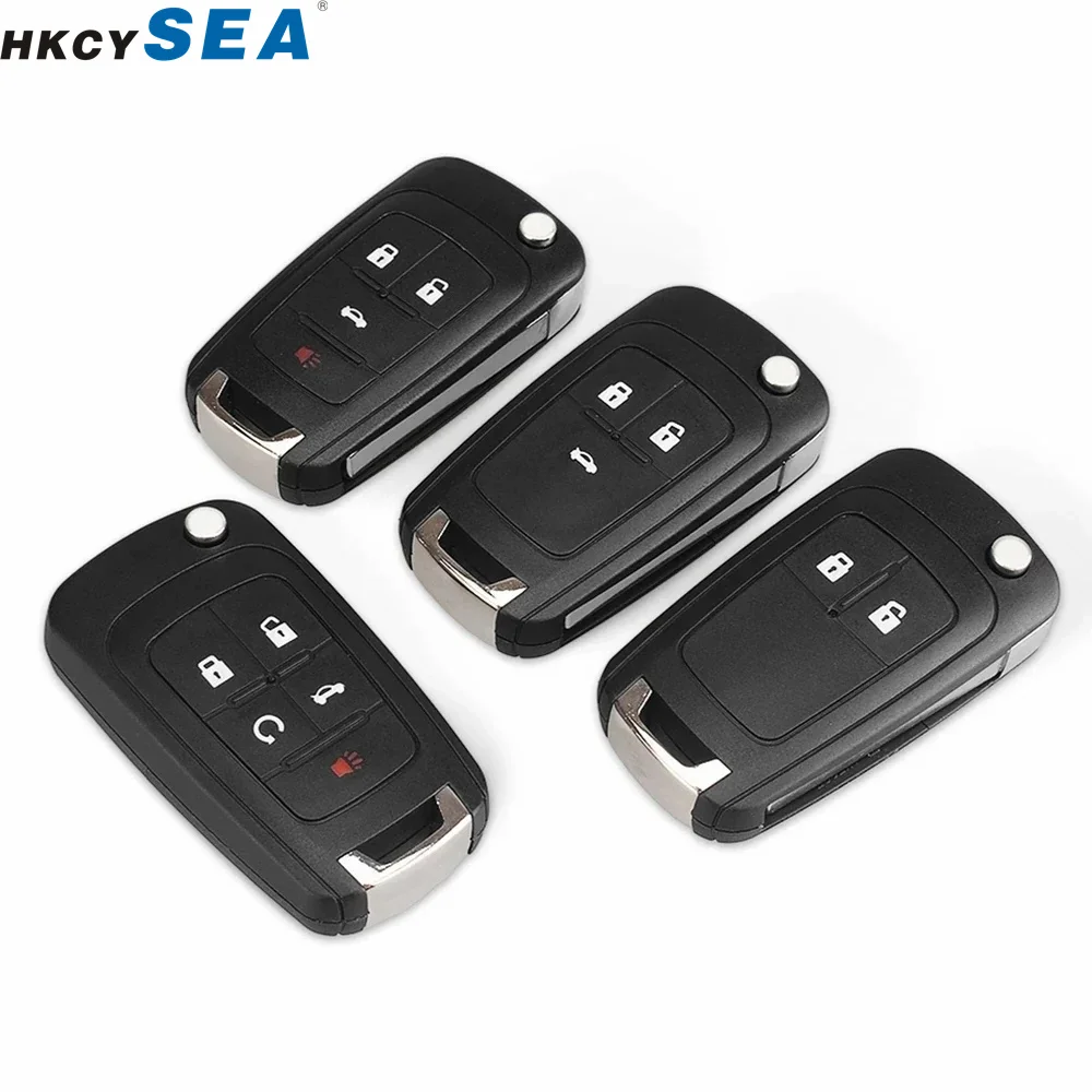 2/3/4/5 кнопочный флип-чехол для ключа флип-брелок Chevrolet Aveo Cruze необработанное лезвие