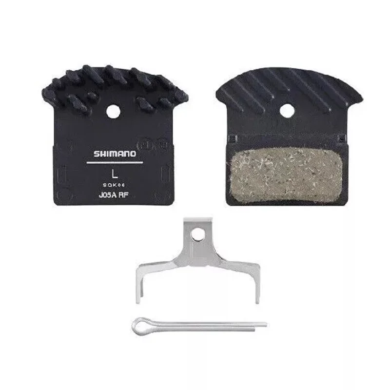 Фото Тормозные колодки Shimano J05A-RF Resin для MTB с технологией Fin XTR Deore XT SLX BR-M9000 M8000 №1