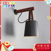Xiomi Aisilan LED Wall Lamps  for Living Room/Bed Room/Corridor Wall Sconces Light E27 Bulb Nordic Wooden  Wall Light