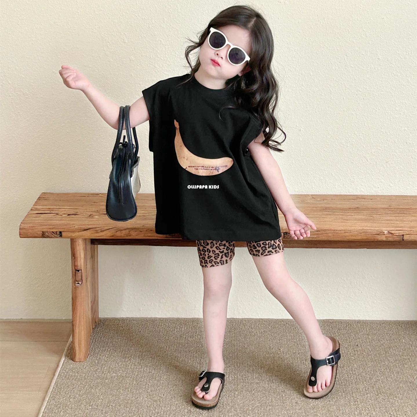 Новинка 2024 летняя детская одежда шорты для девочек велосипедные брюки маленьких