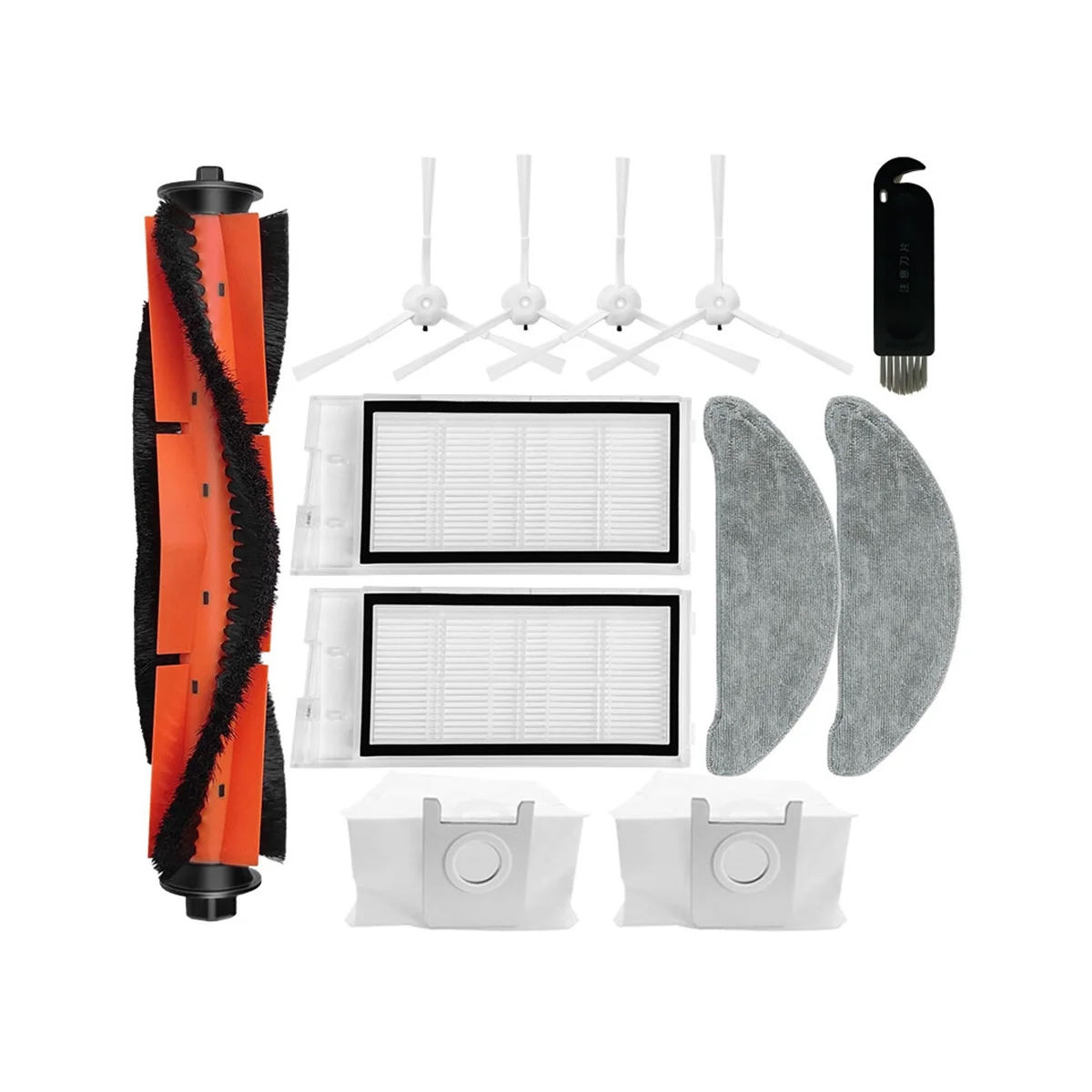 

Аксессуары для робота Roidmi Eve Plus SDJ01RM, основная боковая щетка, Hepa фильтр, Швабра, тканевый пылесборник