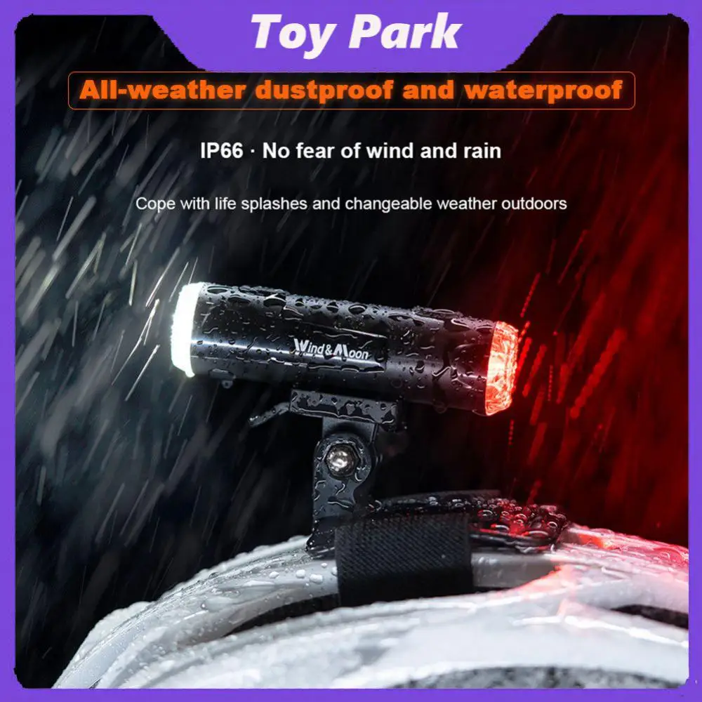 

Waterproof Innovative Helmet Warning Light 800 Mah Battery Head Light 2-in-1 Bicycle Helmet Lamp Bicycle Head Light Bicycle Lamp