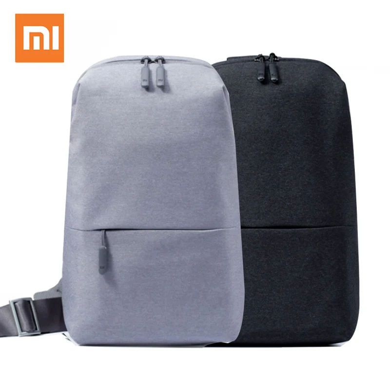 100% Xiaomi Mi Backpack 4L Polyester Bag Urban Leisure Sports Chest Pack Men Women Small Size Shoulder Unisex Rucksack Best