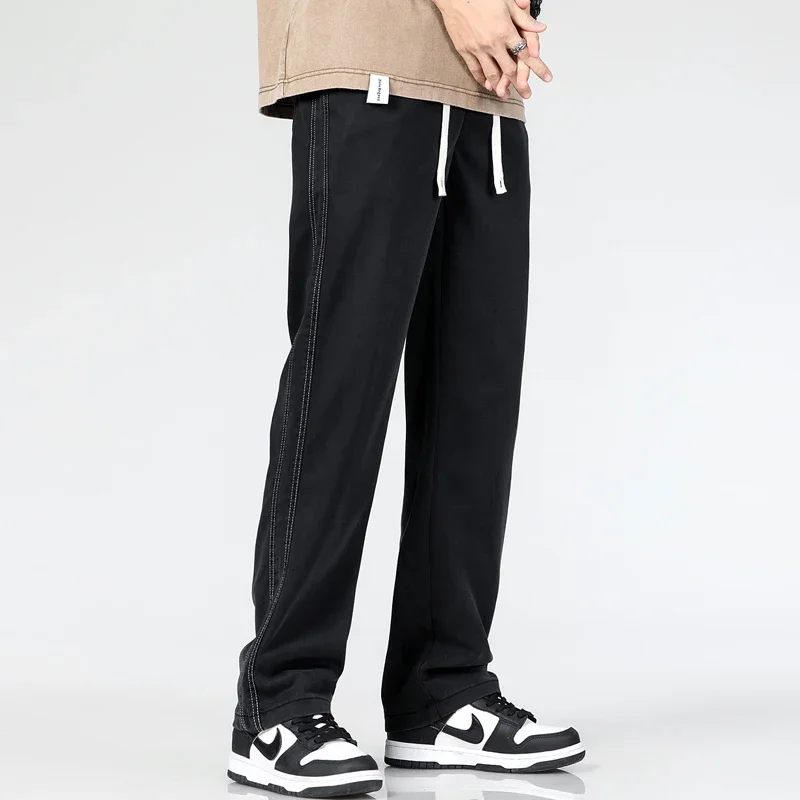 2024 Lyocell эластичные модные джинсовые мужские весенне-летние тонкие повседневные