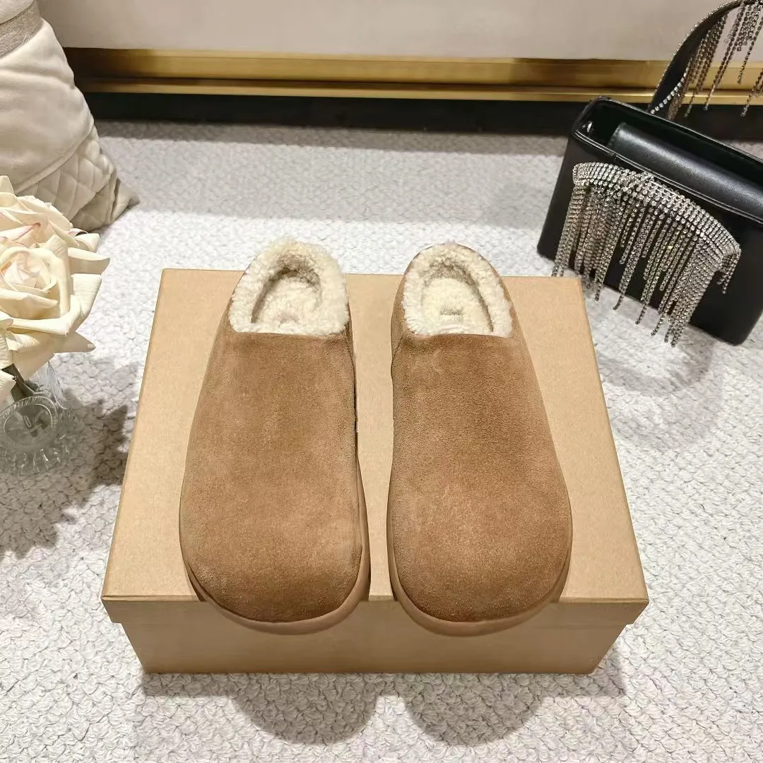 Дизайнерская брендовая женская обувь шерстяные интегрированные зимние ботинки