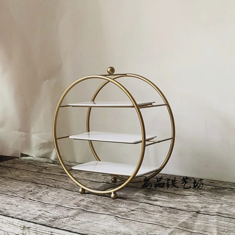 

Подставка для послеобеденного чая Dim Sum, железный десертный стол, круглая подставка для торта