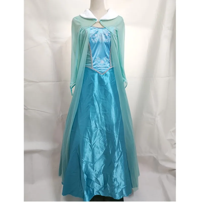 Movie Snow Queen Halloween Costume Adult Elsa Cosplay Fancy Dress images - 6