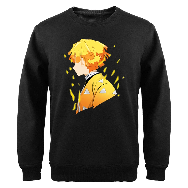 

Kimetsu Japan Anime Sweatshirts Demon Slayer Men Zenitsu Manga Graphic Hoodies Fashion Harajuku Long Sleeve Tracksuit Streetwear