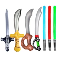 1pc inflatable swords toys for children kids outdoor fun pool swim water play party kids gift child pirate cutlass accessories