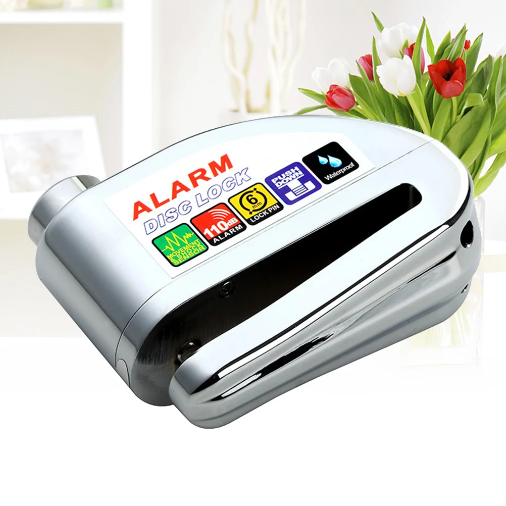 

Сигнальный дисковый замок, Противоугонный замок для дискового тормоза, звуковая сигнализация, водонепроницаемый замок для колеса с 6 мм кон...