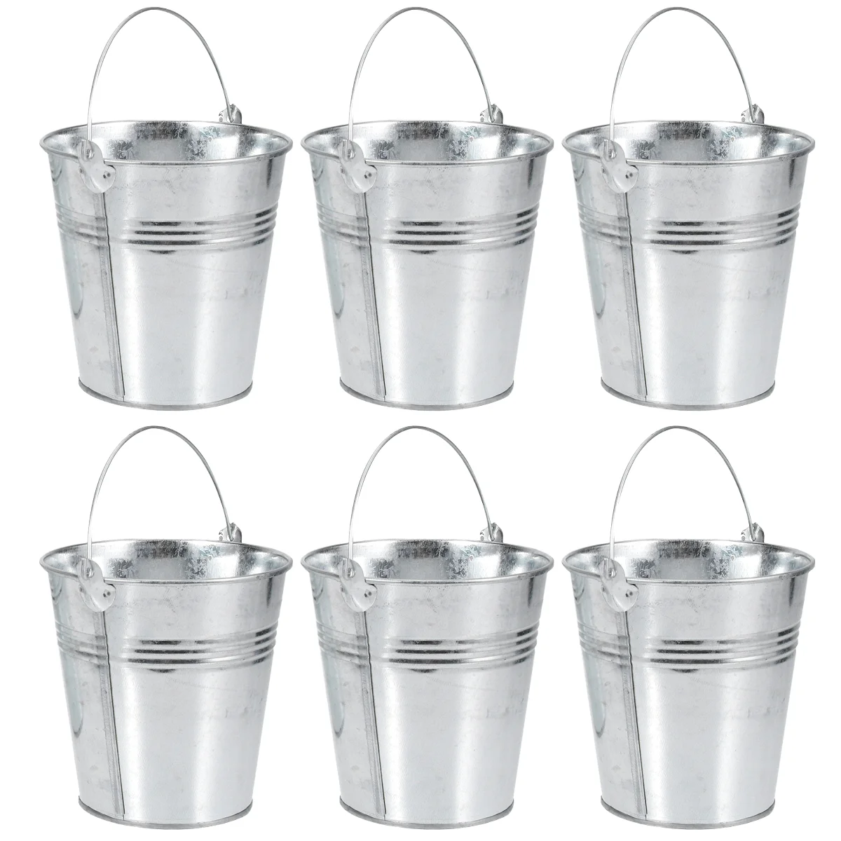 

Bucket Metal Buckets Mini Tin Pails French Ice Tinplate Fries Pail Serving Party Galvanized Flower Chip Candy Container Snack