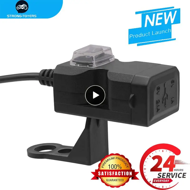 

1~10PCS Waterproof Dual 2 USB 12V Motorcycle Handlebar Charger Socket with Switch & Mount Motorcycle Electronics Accessories