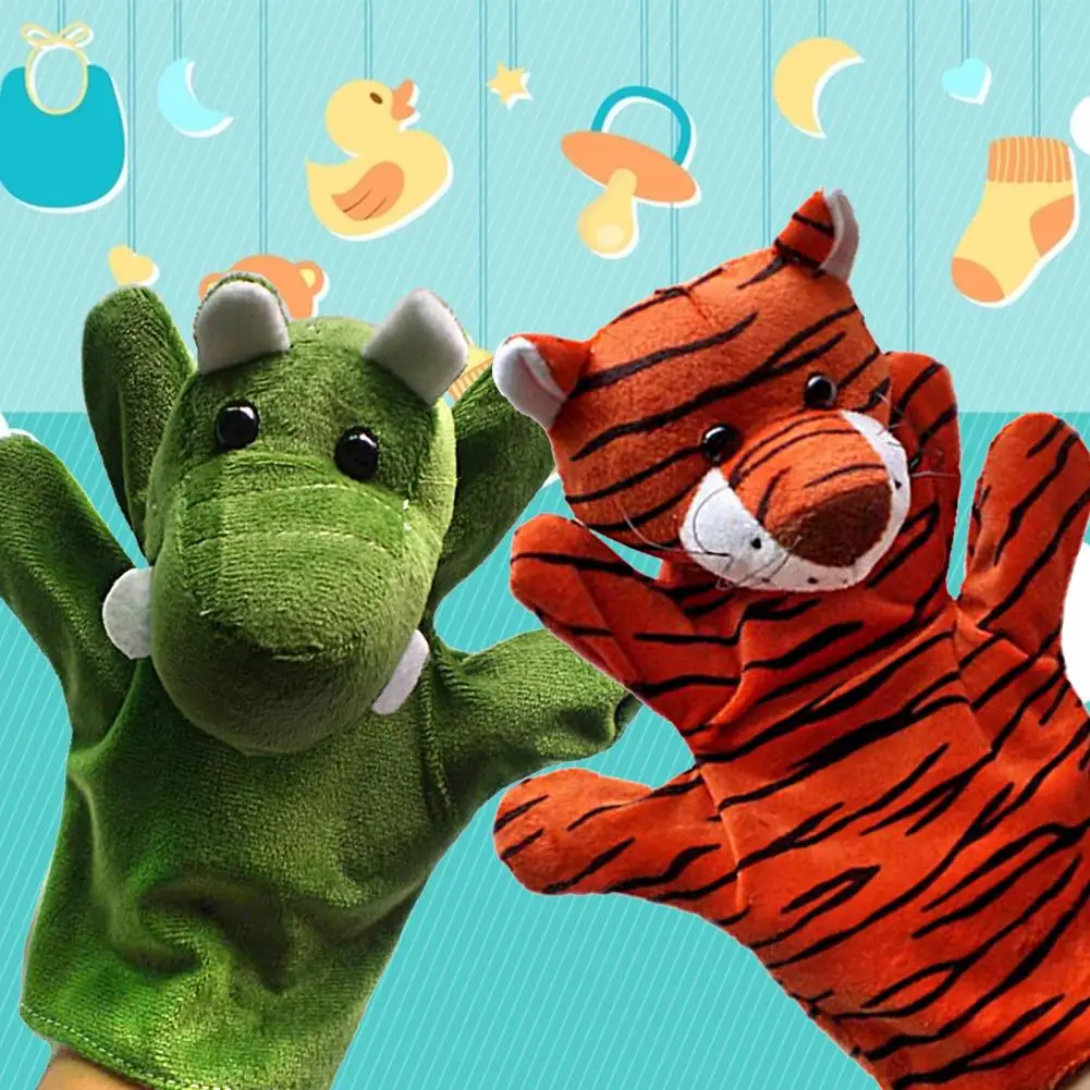 

Adorable Imaginative Hand Play Puppets Child Interactive Doll Animal Plush Toy Lightweight Easy to Clean