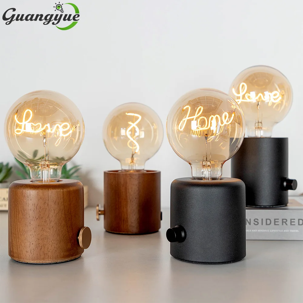 

Деревянная настольная лампа Grensk E27