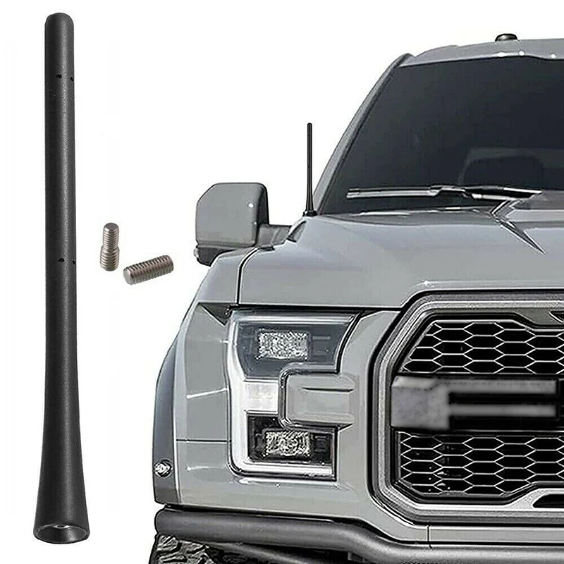 Universal 7Inch Car Antenna Mast Radio AM FM Signals Aerials W/Thread Screws for Jeep Chevy GMC Sierra Auto Exterior Accessories