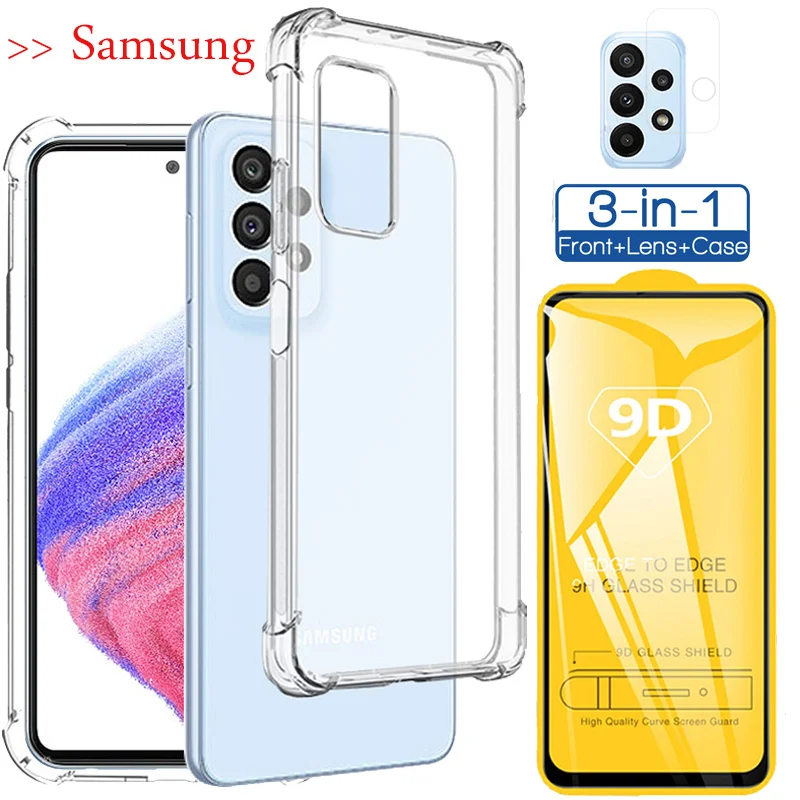 

Transparent Phone Case For Samsung A53 5G Case Silicone Shockproof Soft Cover Sansung Galaxy A32 A52 A72 Glass Samsung A 53 5G
