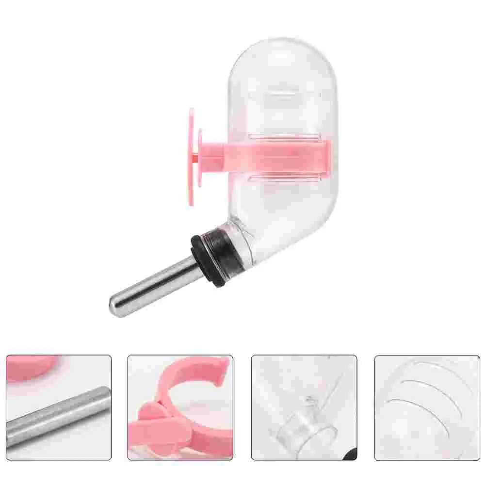 

4 Pcs Hamster Drinking Water Automatically Feeder Pet Bottle Rabbit Bottles Supplies Plastic Waterer Animal Dispenser