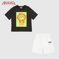 nigo childrens printed t shirt shorts boys and girls suits nigo36788