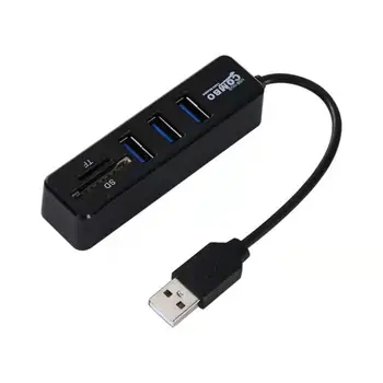 RYRA Expansion Dock 2.0 5 Ports Multi Splitter Adapter TF/SD Card Reader Multifunctional USB C Hub Computer Office Accessories 5