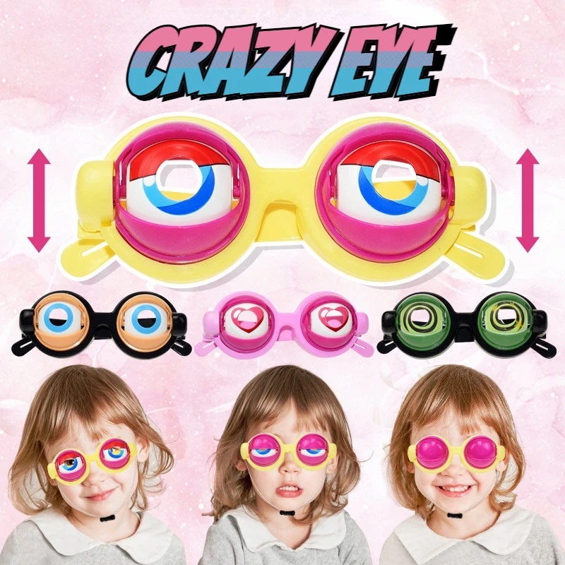 

Party Crazy Pranks Novelty Glasses Accessories Gift Birthday Funny Eyes Glasses Children Kids Favor Toys Supplies Party Creative