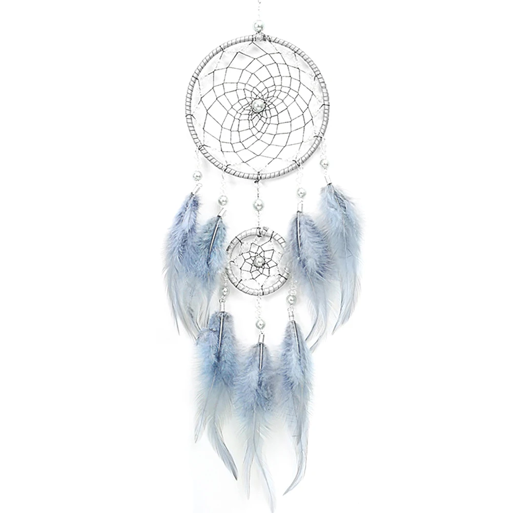 

Looking Up At The Starlit Sky Simple Dream Catcher Indian Feather Hanging Accessories Literary Gift