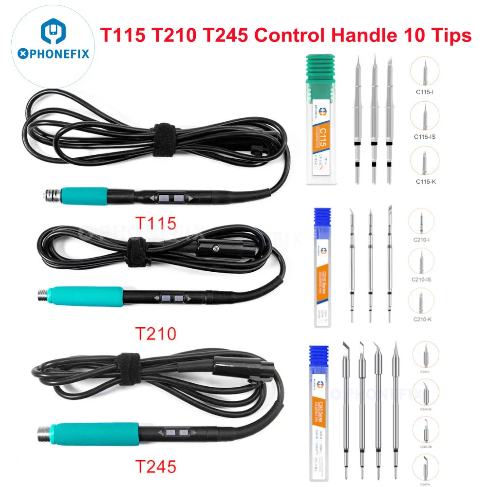 Ручка для пайки T115 T210 T245 для JBC Aixun Sugon Aifen A9/ A9 Pro/ T26D