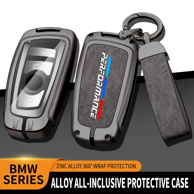 

Car Zinc Alloy Key Case Bag Key Chain Metal Key Shell For BMW M Sport Performance E36 E39 E46 E61 E64 E87 E. 90 F10 F20 F30 M5