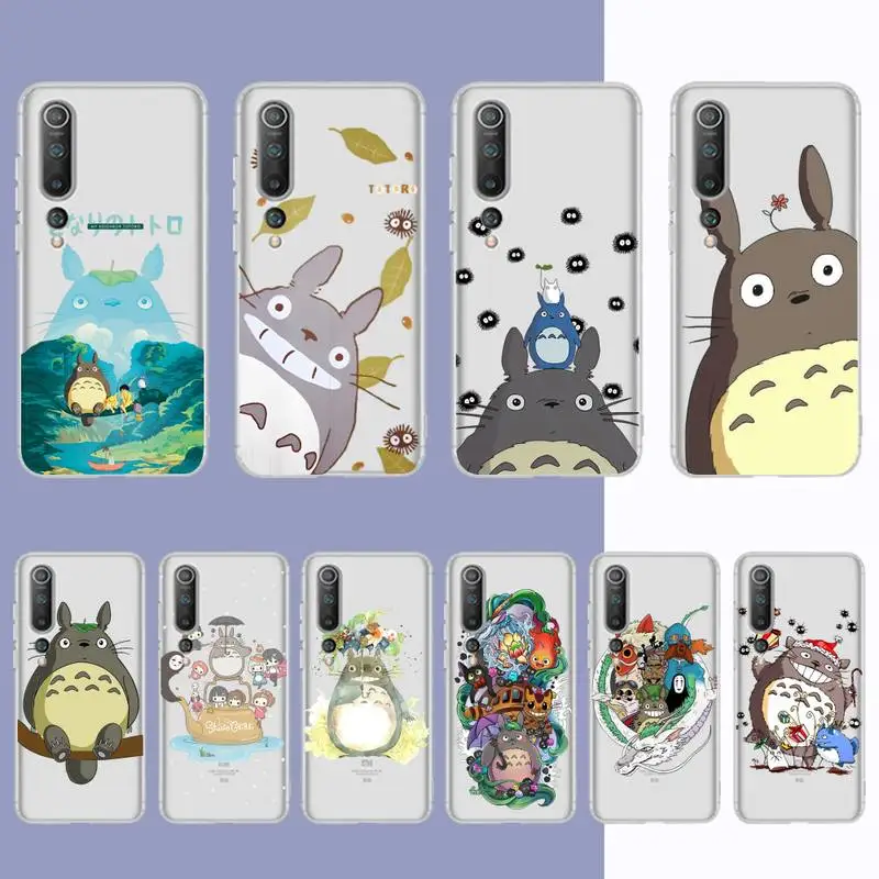 

Japan Anime Totoro Phone Case for Samsung S20 S10 lite S21 plus for Redmi Note8 9pro for Huawei P20 Clear Case