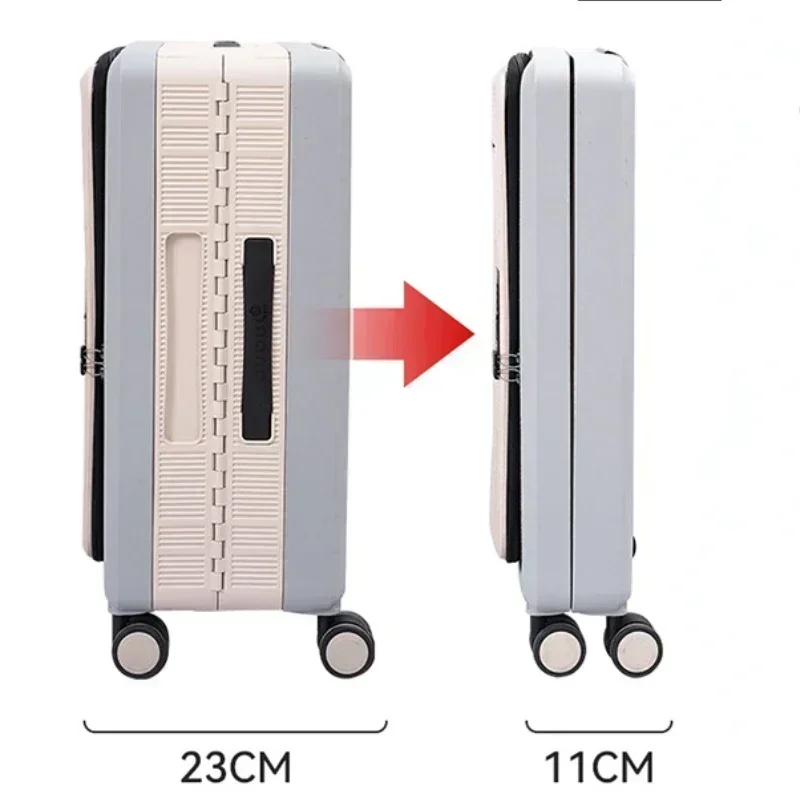 Чемодан для путешествий чемодан Спиннер багажа колеса 20 дюймов складная тележка