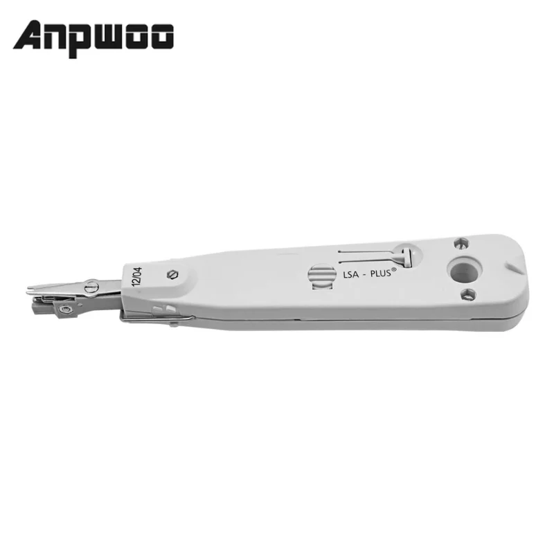 

ANPWOO Silver Adjustable LSA-Plus Punch Down Tool with Sensor for Telecom Phone RJ11 LAN Network Cat5 RJ45 Patch Panel