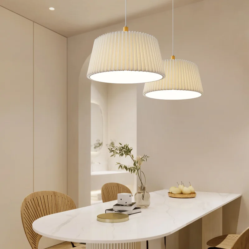 

Modern Pendant Lights Fabric Hanging Lamp For Living Room Bedroom Study Bar Decor Lighting Nordic Home E27 Kitchen Fixtures